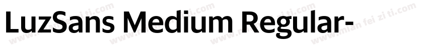 LuzSans Medium Regular字体转换